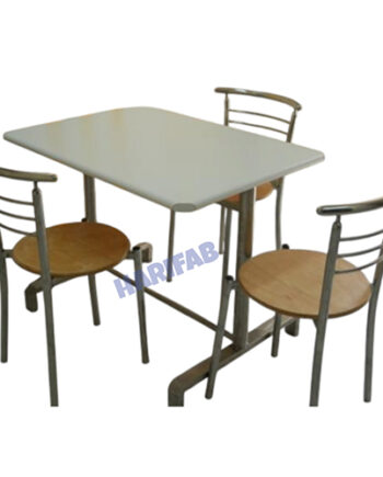 4-Seater Dining Table Set (Canteen & Restaurant Use)