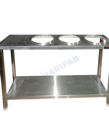 Stainless Steel Service Counter – Ideal for Food Serving Stations