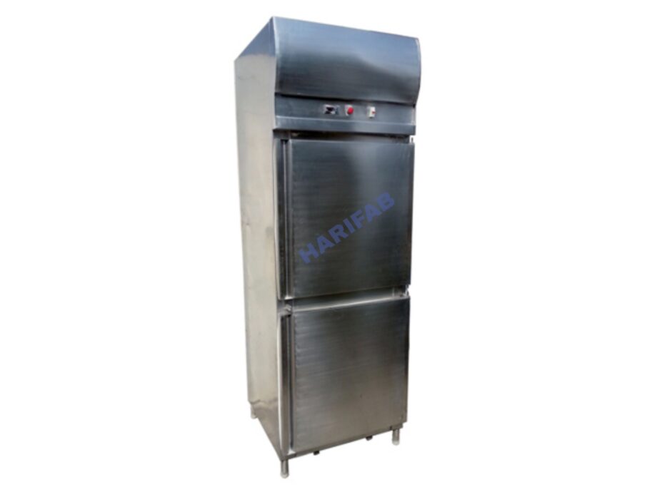 Stainless Steel Double-Door Vertical Refrigerator - Image 2